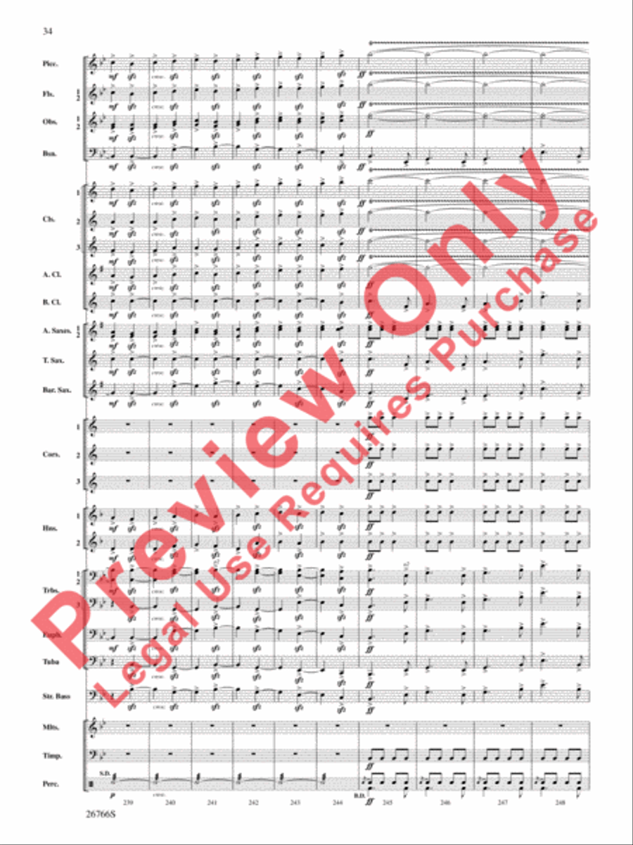 A Christmas Festival A Christmas Festival Concert Band scores gallery preview page 35