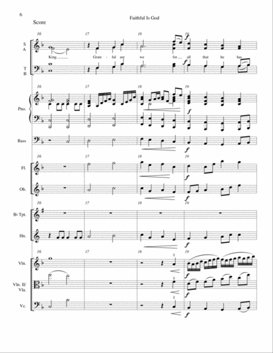 Faithful Is God Faithful Is God Orchestra scores gallery preview page 6