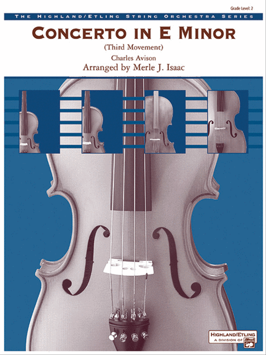 Concerto in E minor Concerto in E minor String Orchestra scores gallery preview page 1