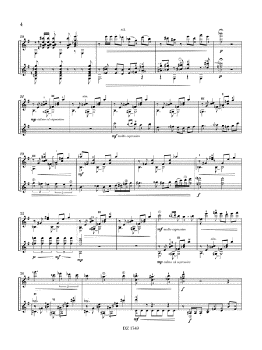 Sonata Lírica Classical Guitar scores gallery preview page 4