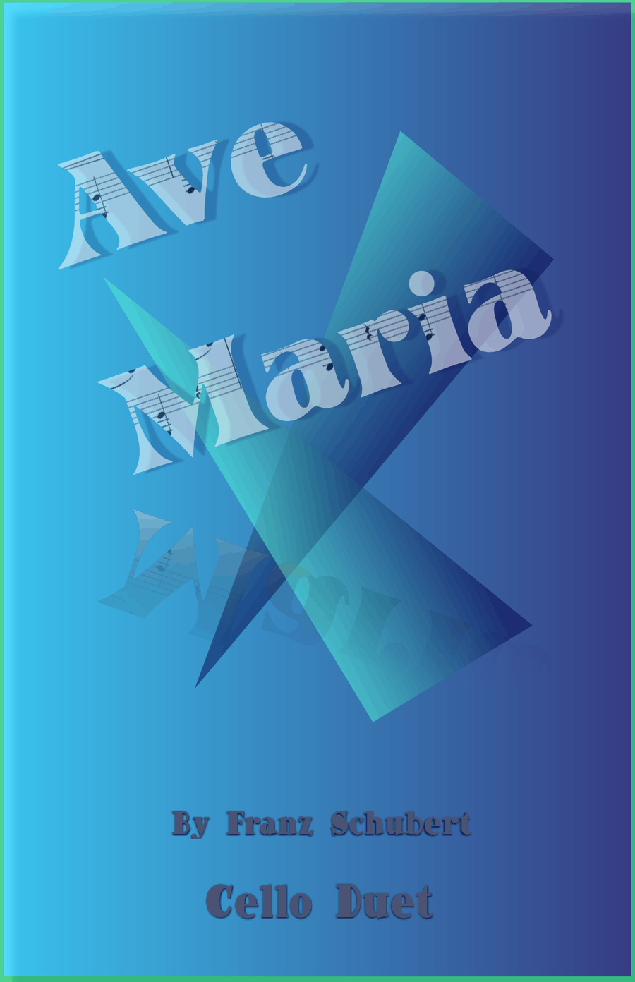 Ave Maria by Franz Schubert, Cello Duet String Duet scores gallery preview page 1