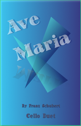 Book cover for Ave Maria by Franz Schubert, Cello Duet