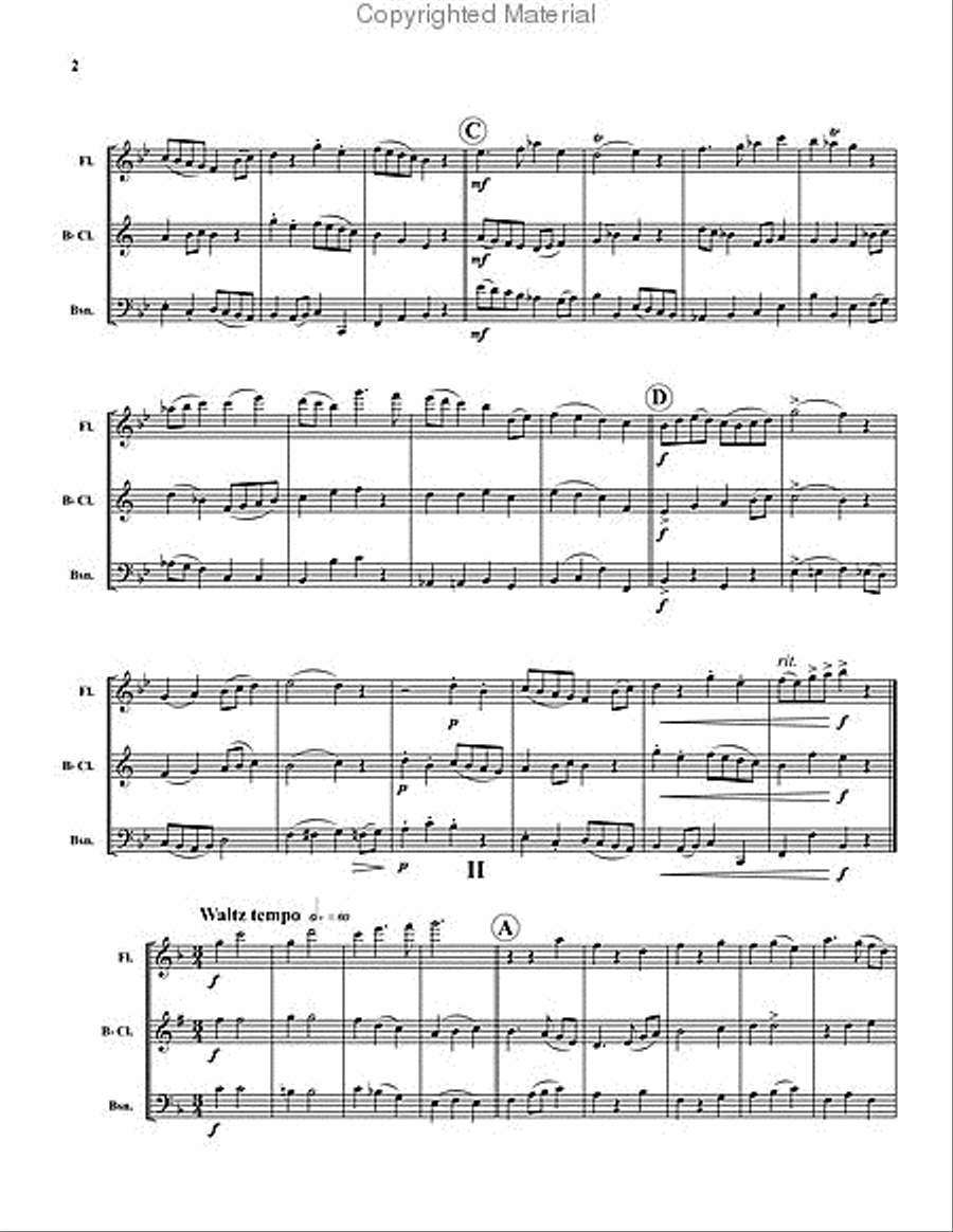 Three Bagatelles Bassoon scores gallery preview page 3
