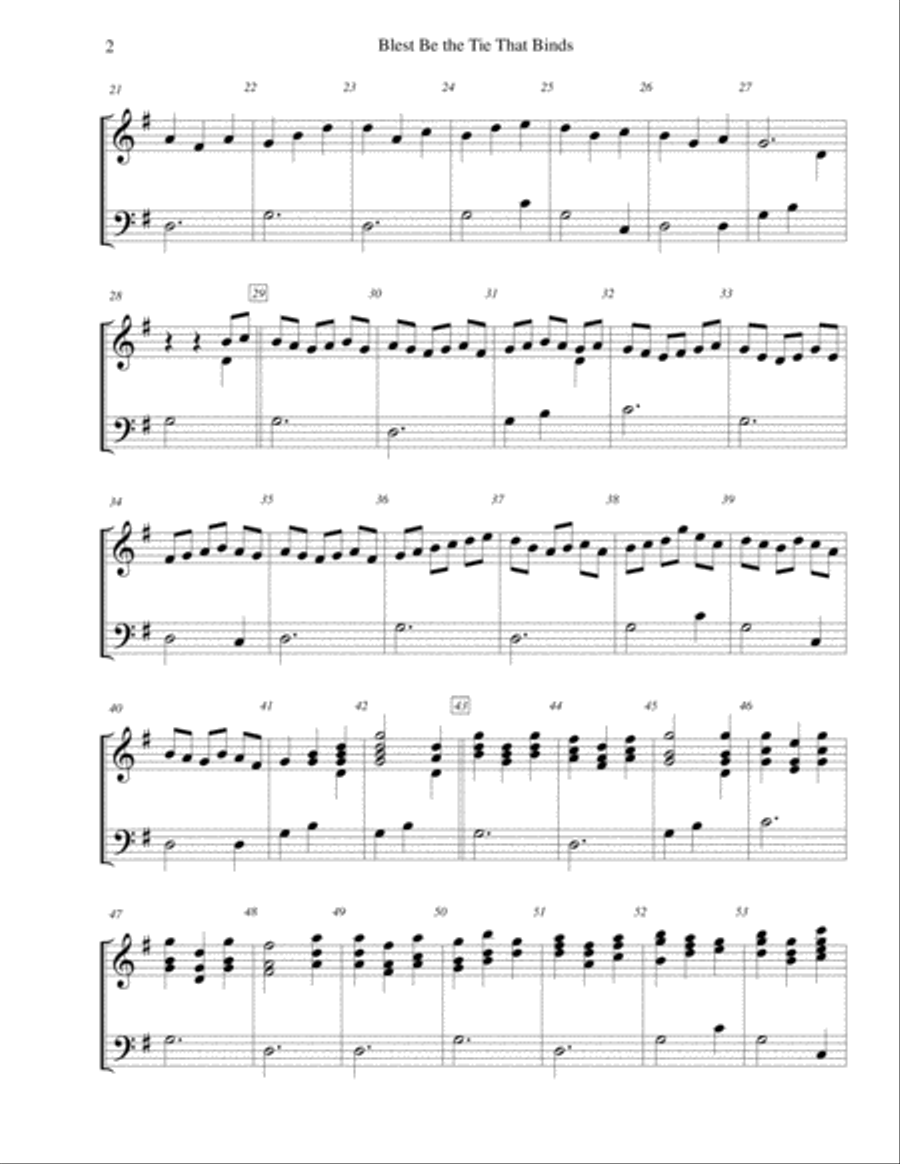 Blest Be the Tie That Binds - for 3-octave handbell choir 3-Octaves scores gallery preview page 2