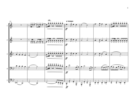 Bosnian and Herzegovinian National Anthem (Državna himna Bosne i Hercegovine) for Brass Quintet image number null