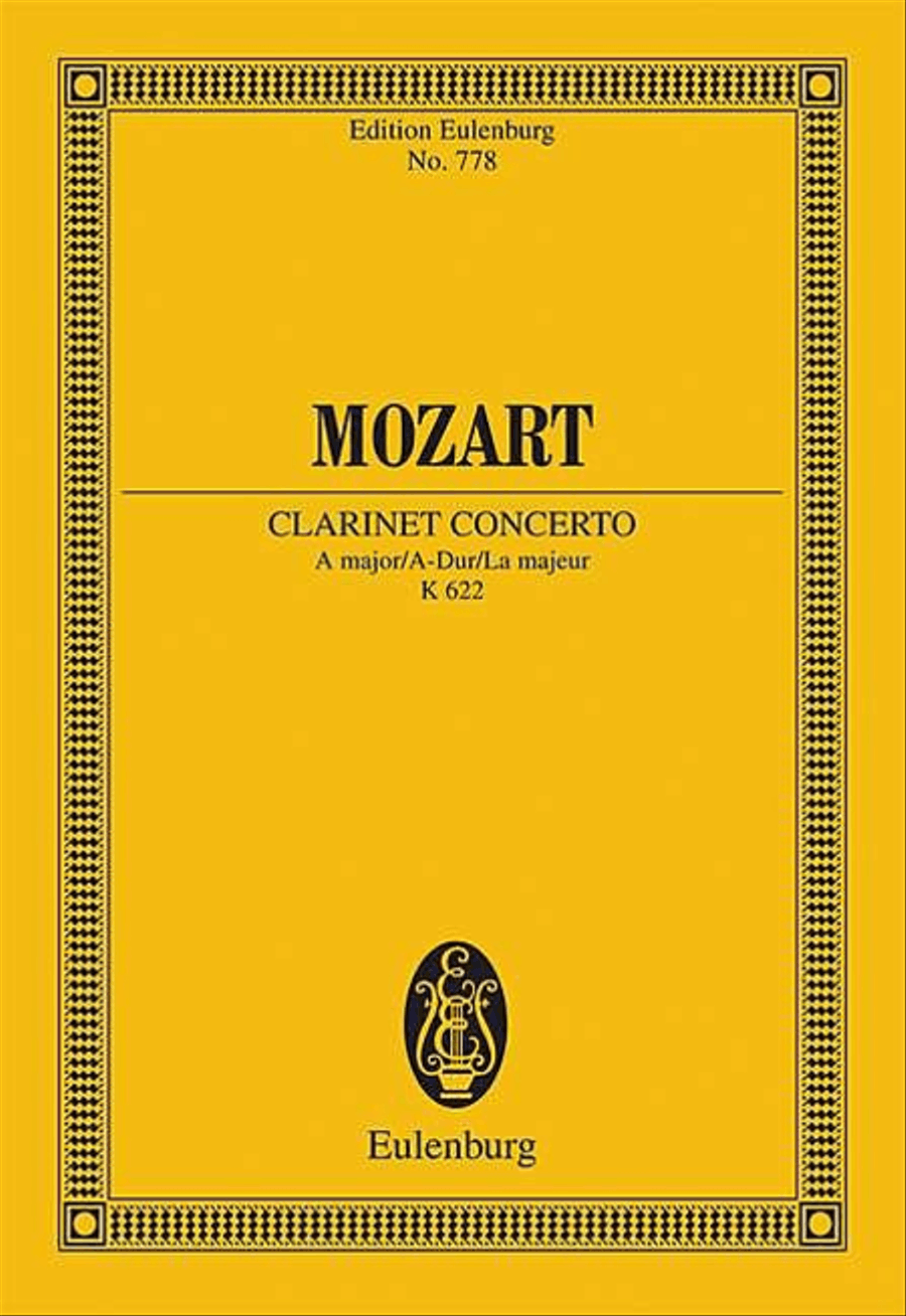 Clarinet Concerto, K. 622 in A Major Orchestra scores gallery preview page 1