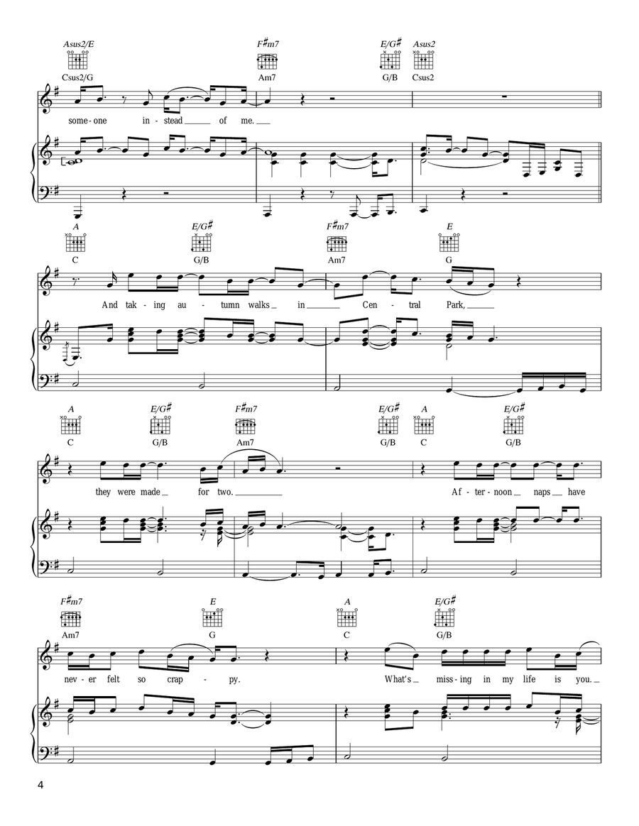 In Your Hands In Your Hands Piano, Vocal, Guitar scores gallery preview page 4