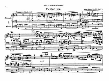 Twelve Pieces for Organ, Op. 80