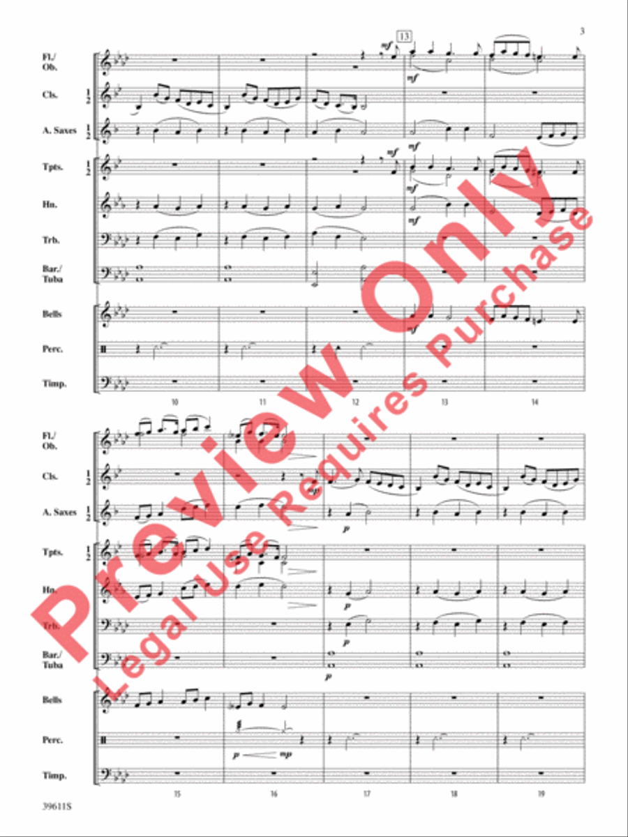 Three Welsh Songs Three Welsh Songs Concert Band scores gallery preview page 4