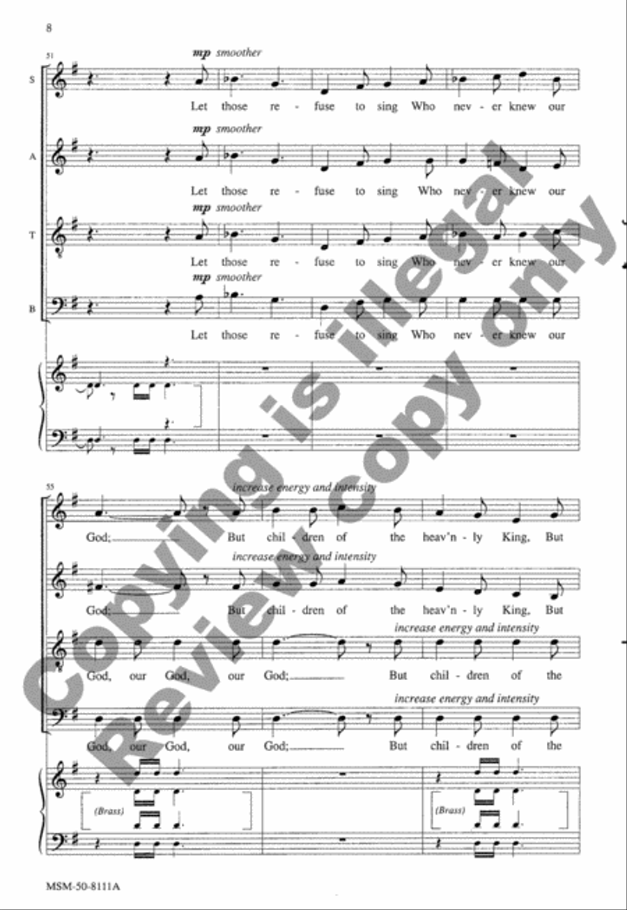 Marching to Zion (Choral Score) image number null