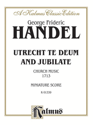 Book cover for Utrecht Te Deum and Jubilate (1713)
