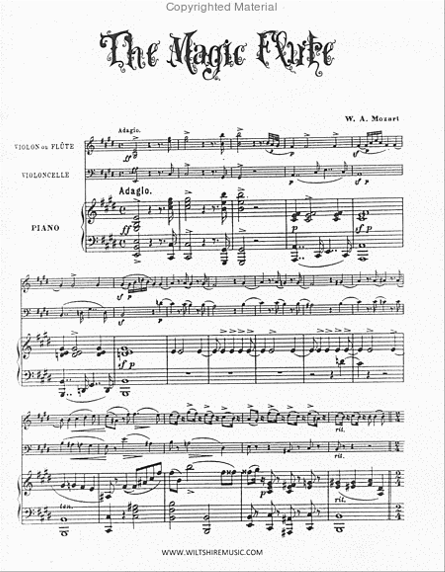 The Magic Flute Cello scores gallery preview page 2