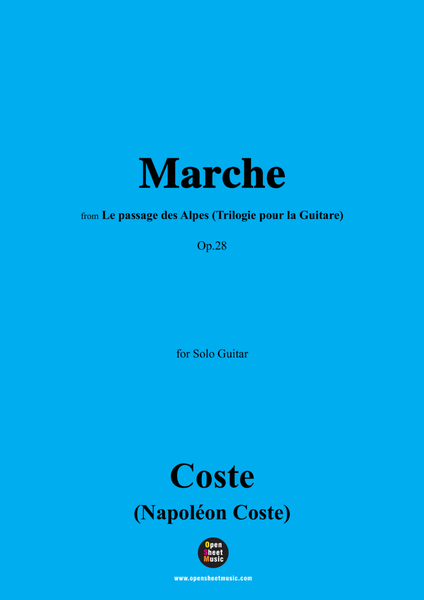 Coste-Marche,Op.28,for Guitar image number null