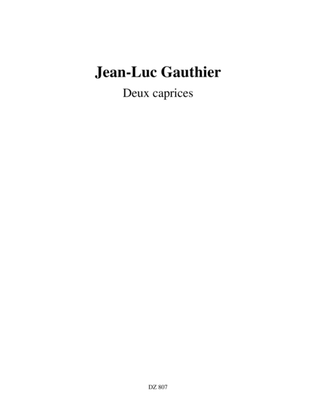 Book cover for Deux caprices