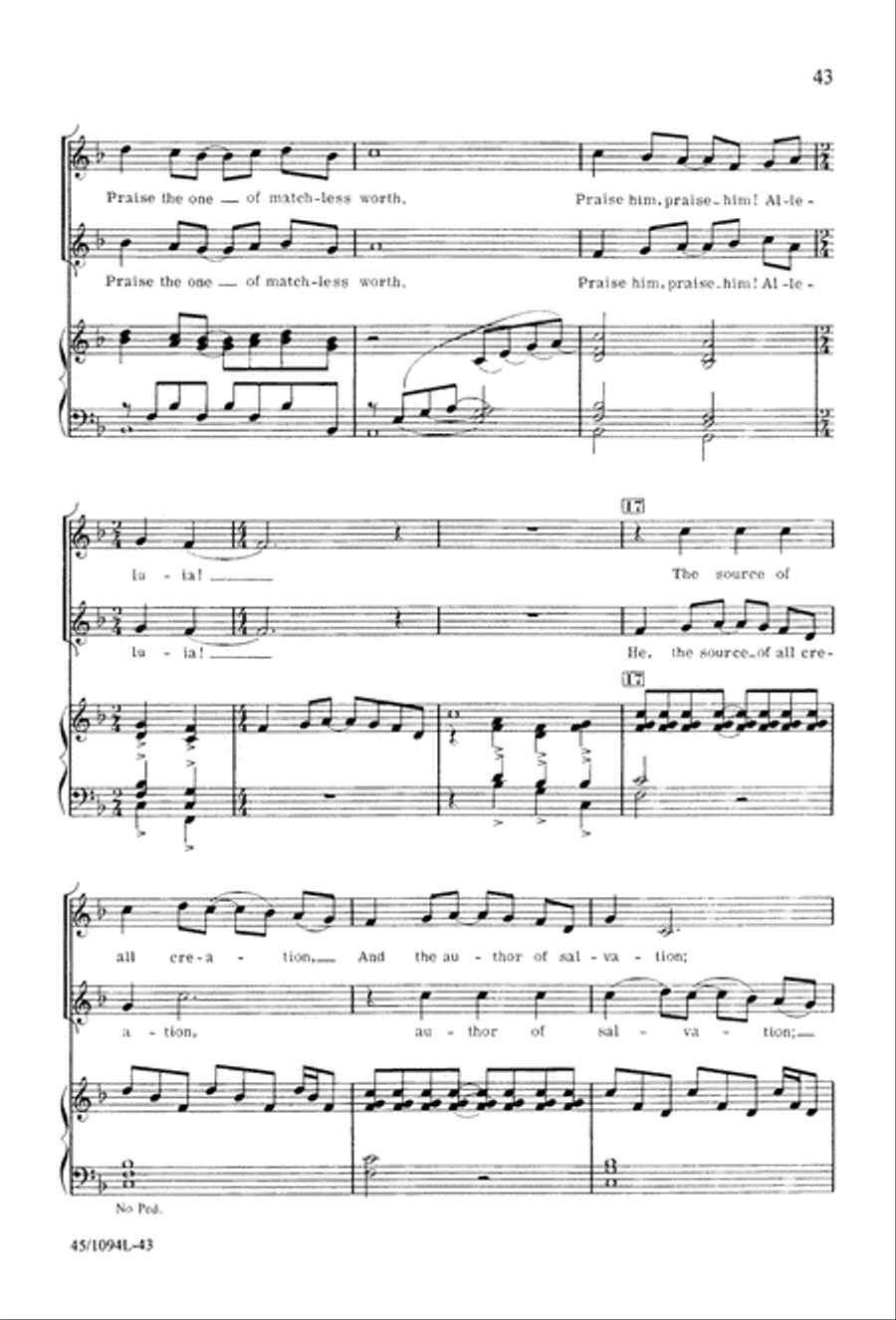 10 Anthems for about 10 Singers Unison Choir scores gallery preview page 44