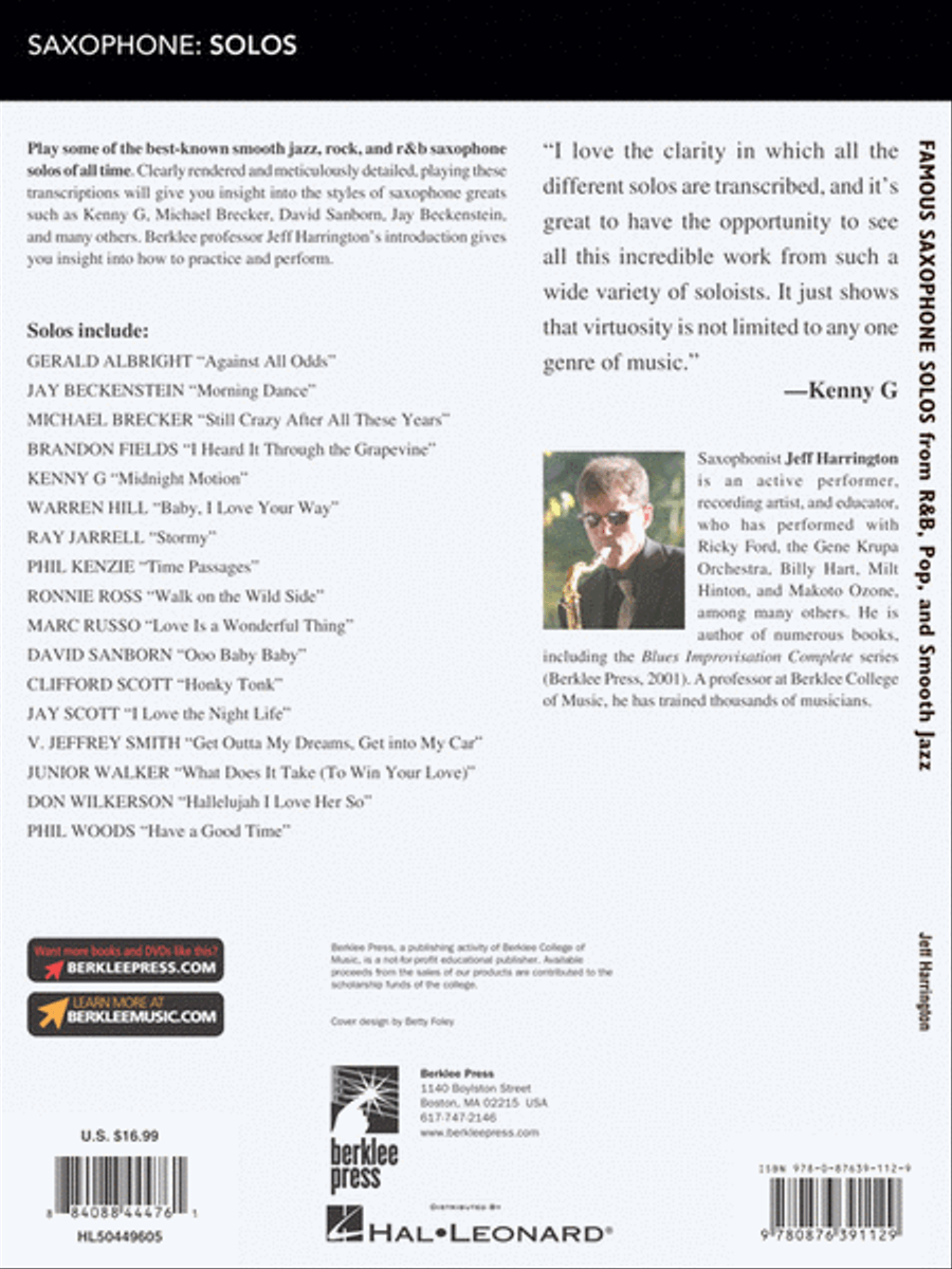 Famous Saxophone Solos Saxophone Solo scores gallery preview page 8