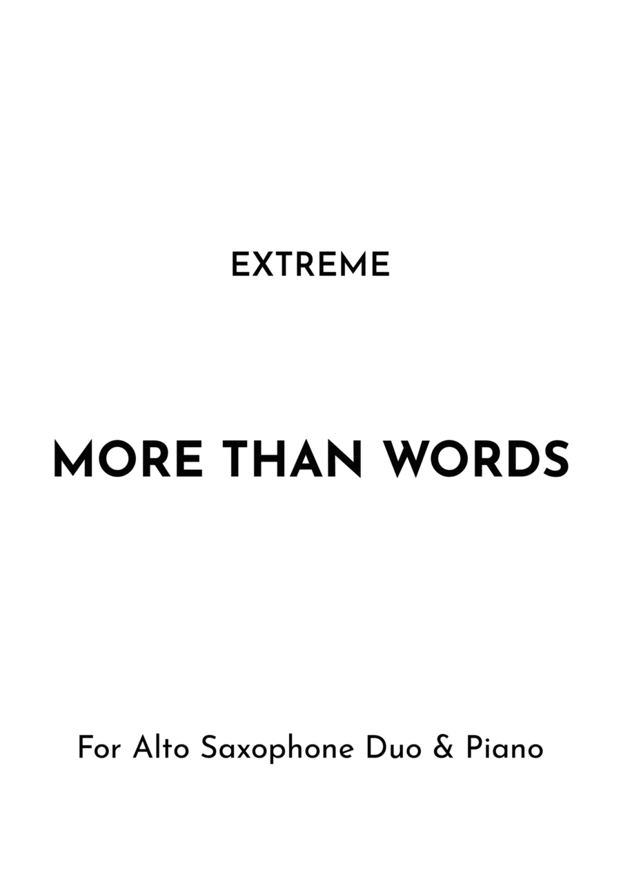 More Than Words More Than Words Woodwind Duet scores gallery preview page 1