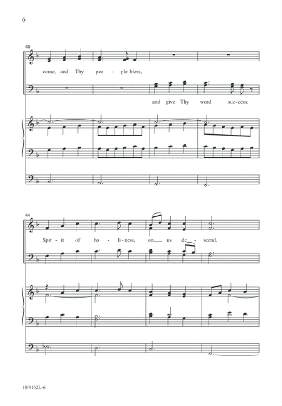 Come, Thou Almighty King 4-Part scores gallery preview page 6