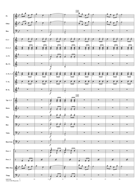 Asian Folk Rhapsody - Full Score