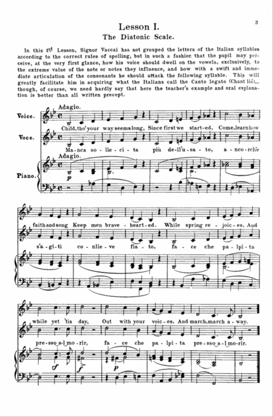Practical Italian Vocal Method (Marzials) Voice scores gallery preview page 8
