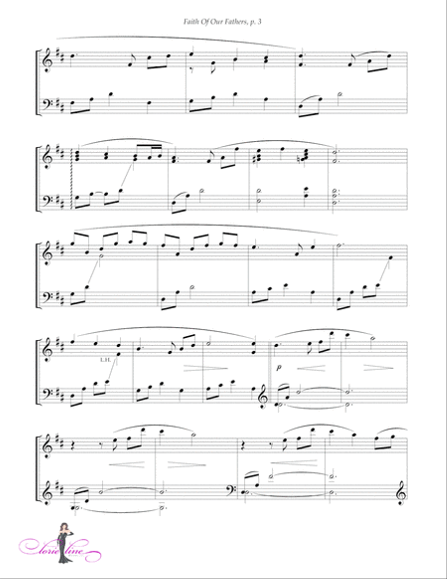 Faith Of Our Fathers Faith Of Our Fathers Piano Solo scores gallery preview page 3