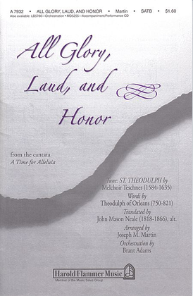 Book cover for All Glory, Laud and Honor (from A Time for Alleluia)