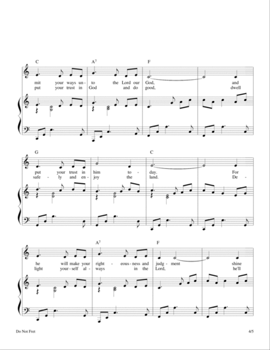 Do Not Fret (Psalm 37) image number null