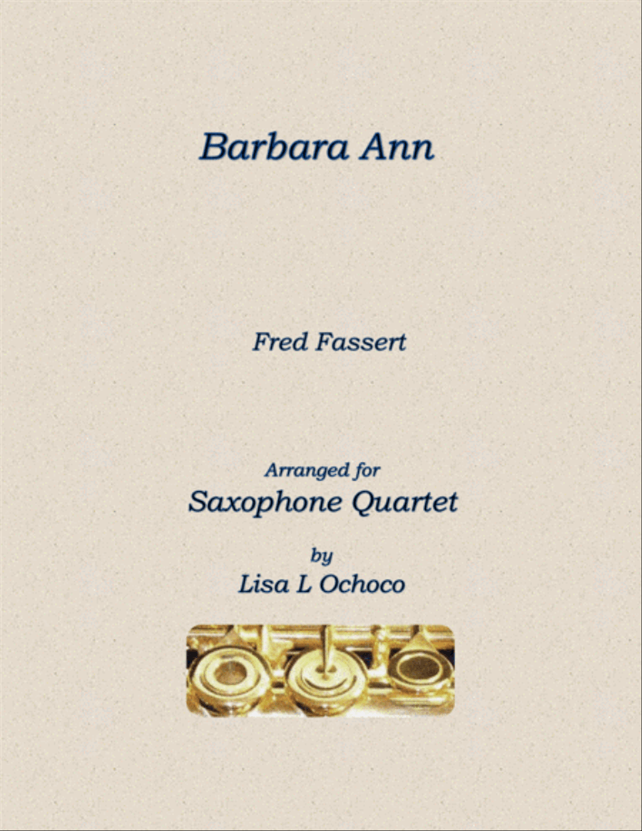 Barbara Ann Saxophone Quartet scores gallery preview page 1