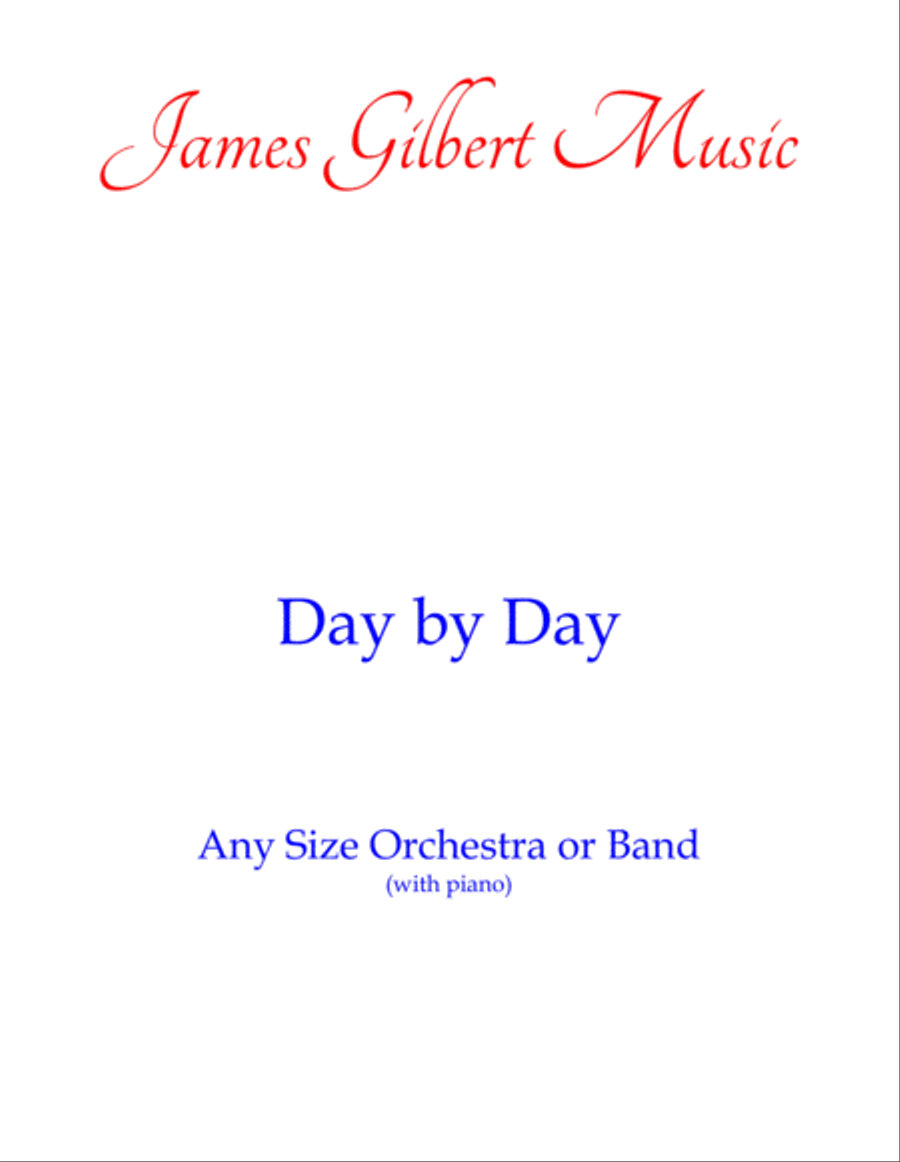 Day By Day Day By Day Small Ensemble scores gallery preview page 1