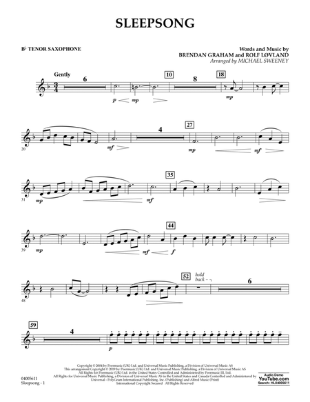 Sleepsong (arr. Michael Sweeney) - Bb Tenor Saxophone