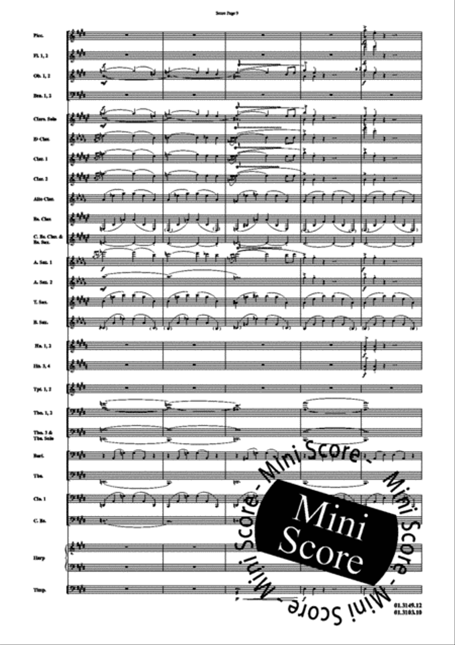 Scheherazade, Part I Concert Band scores gallery preview page 13