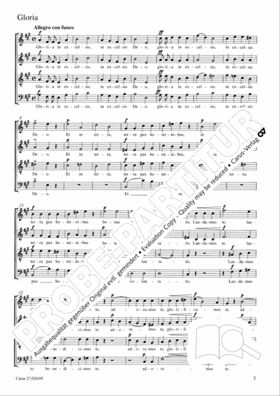 Mass in A minor Mass in A minor 4-Part scores gallery preview page 4