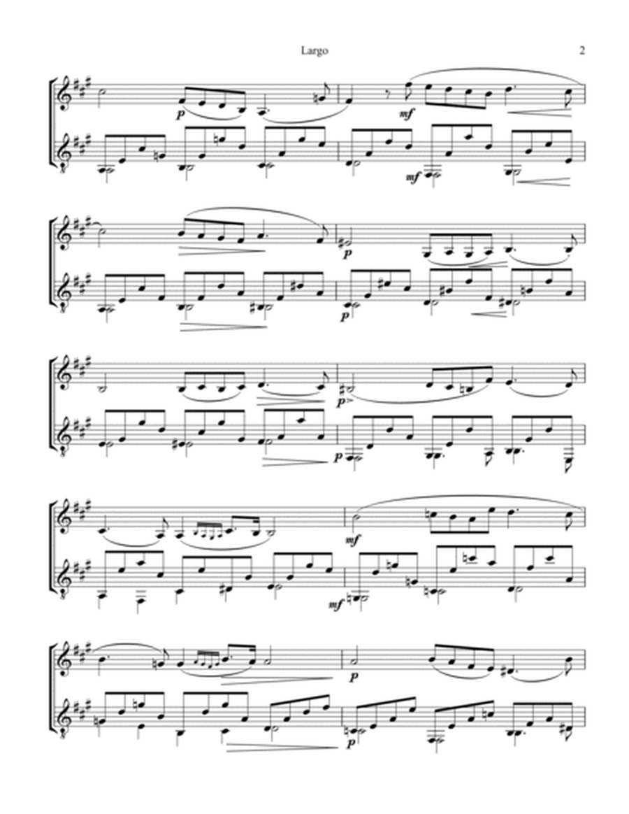 Largo from Op. 65 for violin and guitar image number null