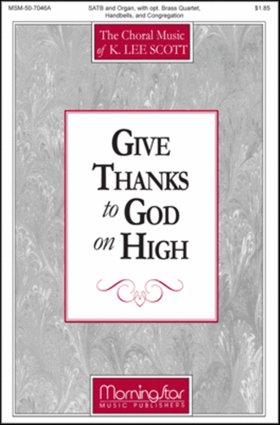Give Thanks to God on High 4-Part scores gallery preview page 1