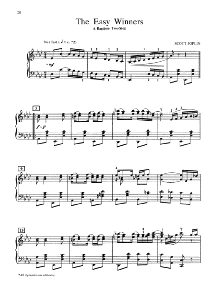 Scott Joplin at the Piano Piano Solo scores gallery preview page 4