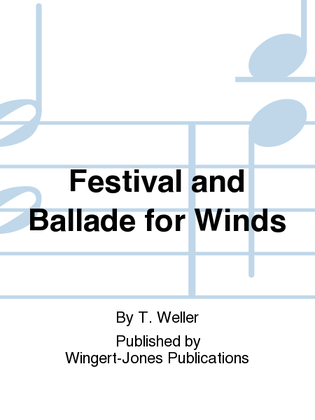 Festival and Ballade For Winds - Full Score