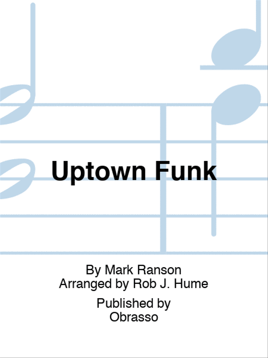 Uptown Funk Percussion scores gallery preview page 1