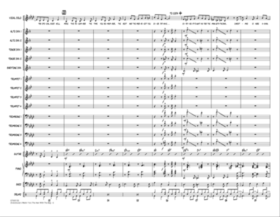 (Everybody's Waitin' For) The Man With The Bag - Full Score Jazz Ensemble scores gallery preview page 5