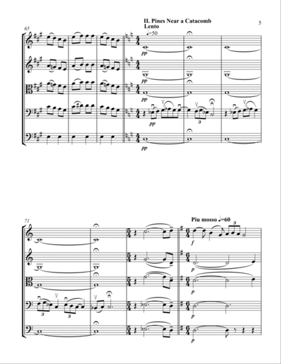 Pines of Rome Full Orchestra scores gallery preview page 5