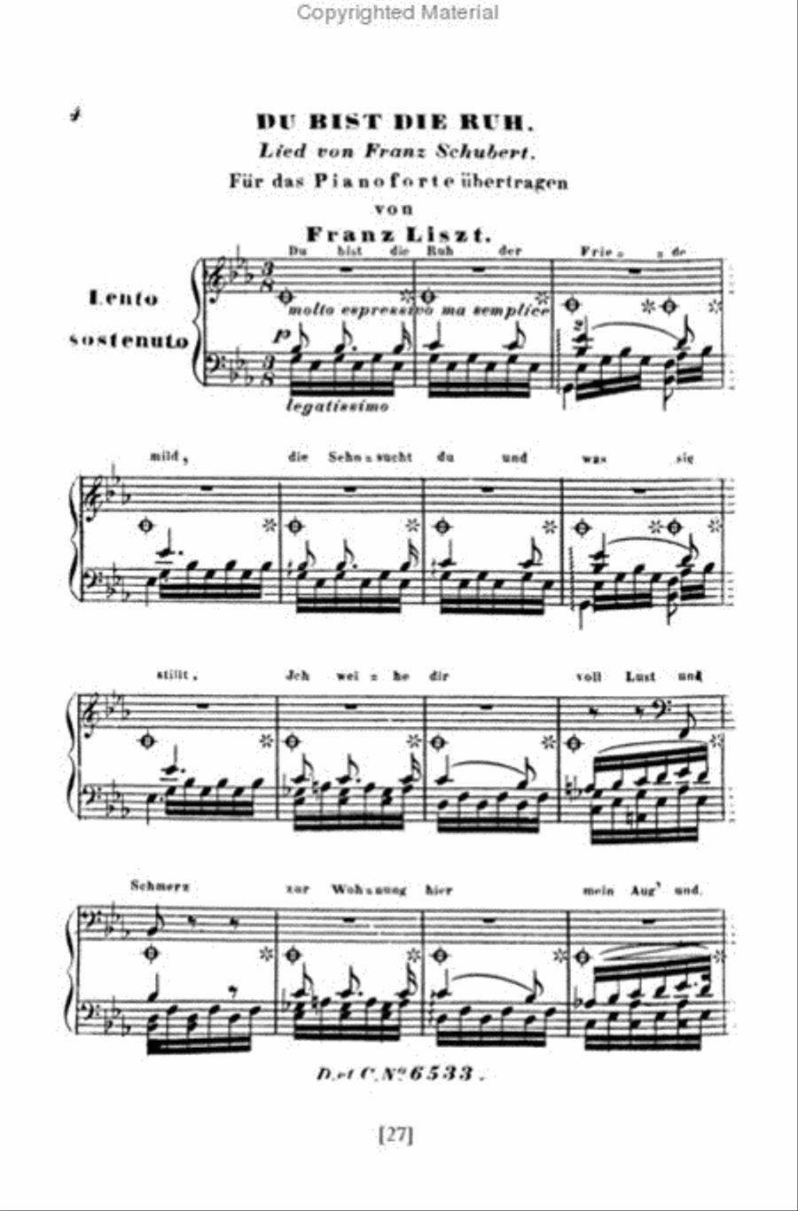 The Schubert Song Transcriptions For Solo Piano/Series II: The Complete Winterreise and Seven Other Great Songs Piano Solo scores gallery preview page 4