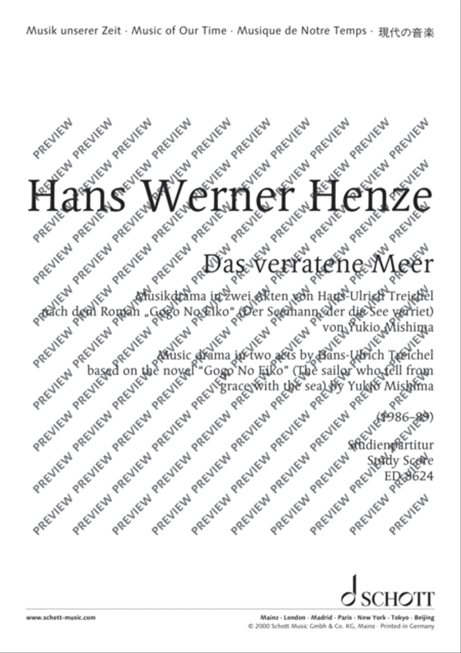 Das verratene Meer Study Score scores gallery preview page 2