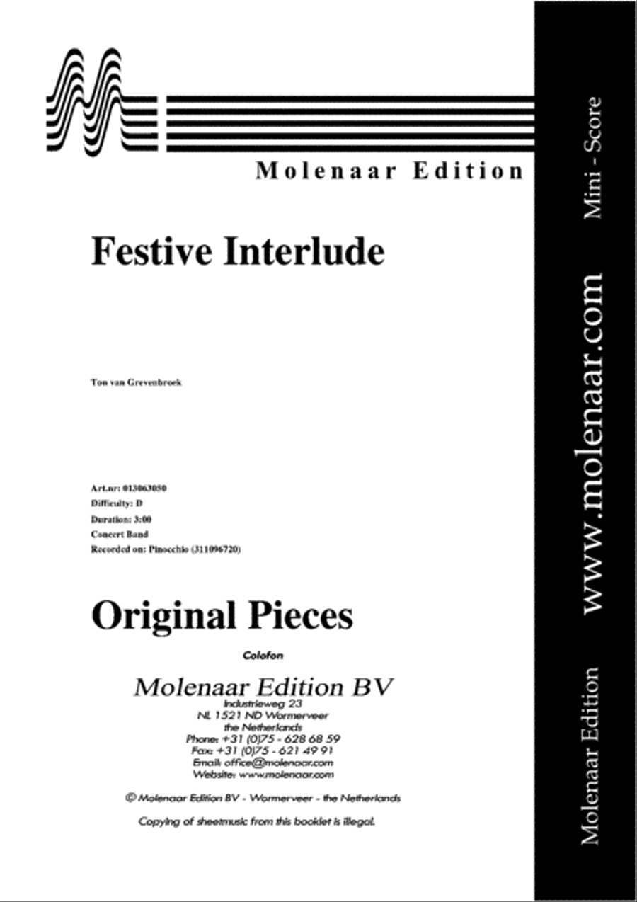 Festive Interlude Concert Band scores gallery preview page 2