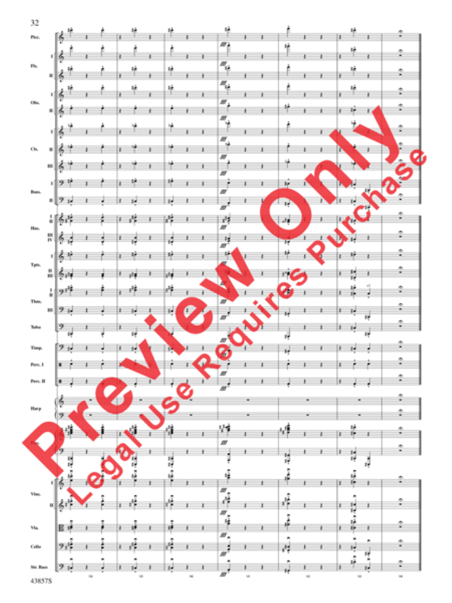 Unconquered Full Orchestra scores gallery preview page 33