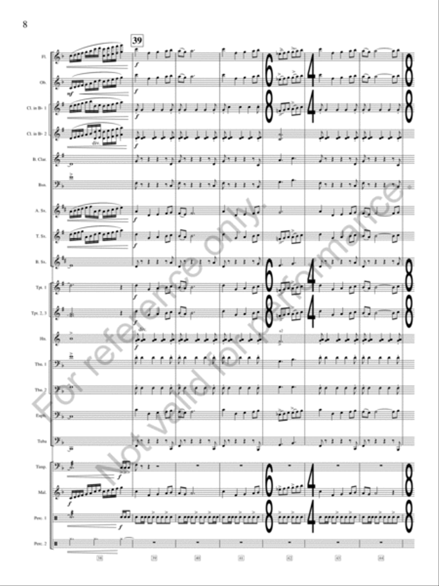 Juvenescence Juvenescence Concert Band scores gallery preview page 9