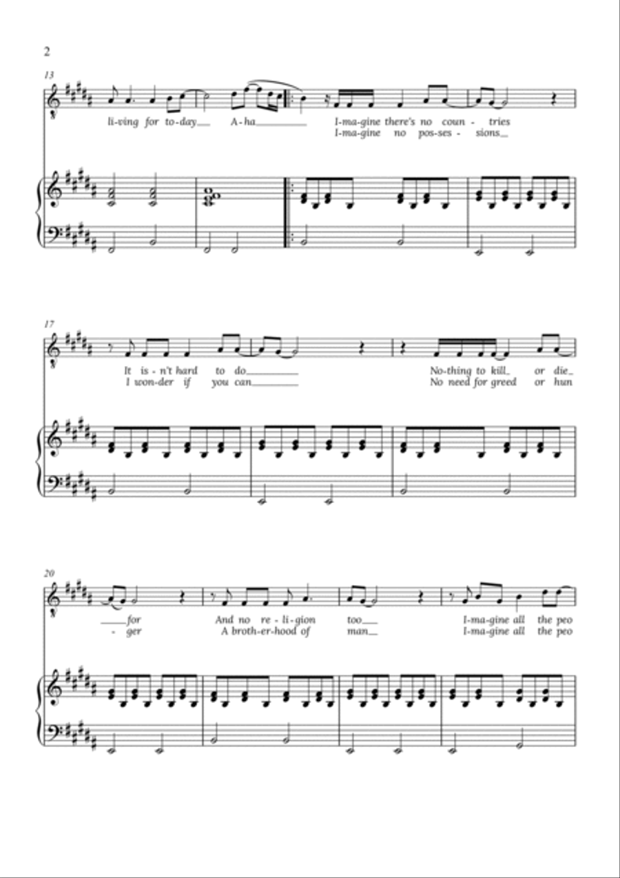 Imagine Imagine Tenor Voice scores gallery preview page 2