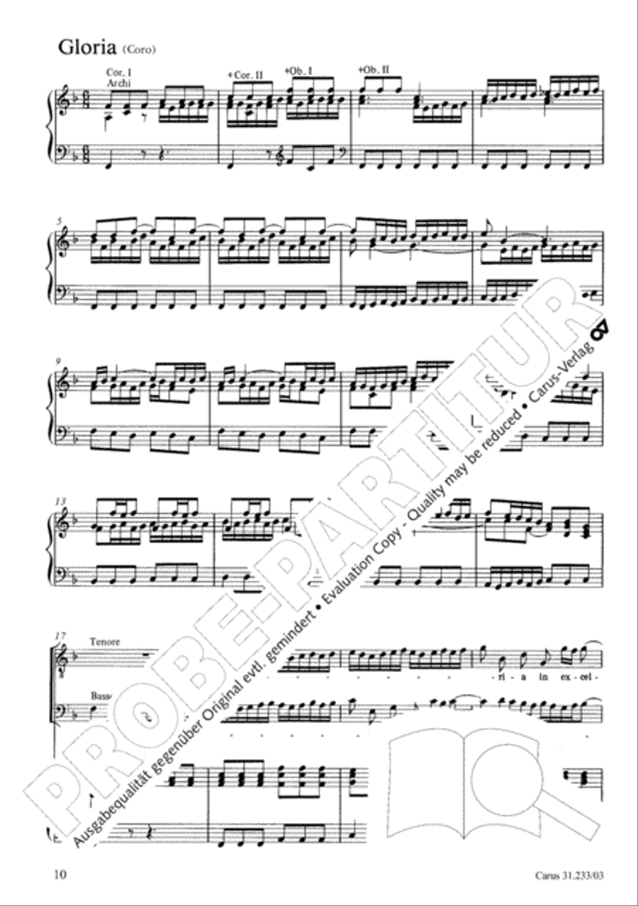 Mass in F major 4-Part scores gallery preview page 14