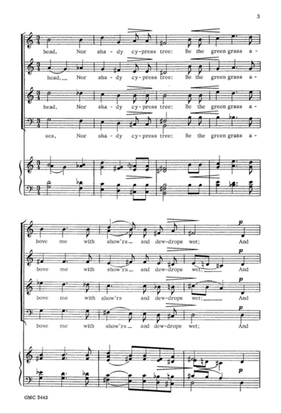 Sing No Sad Songs 4-Part scores gallery preview page 2