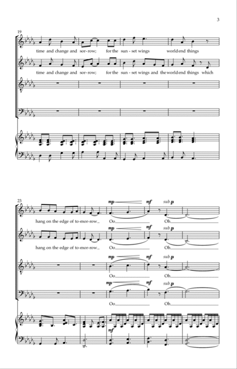 I Am Glad 4-Part scores gallery preview page 3