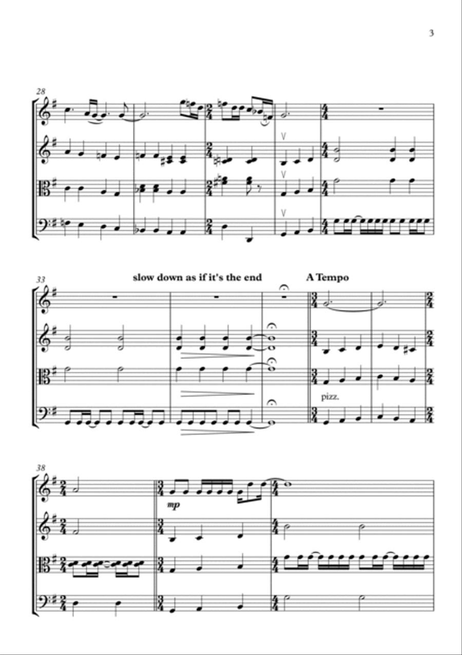 Blackbird Blackbird String Quartet scores gallery preview page 3