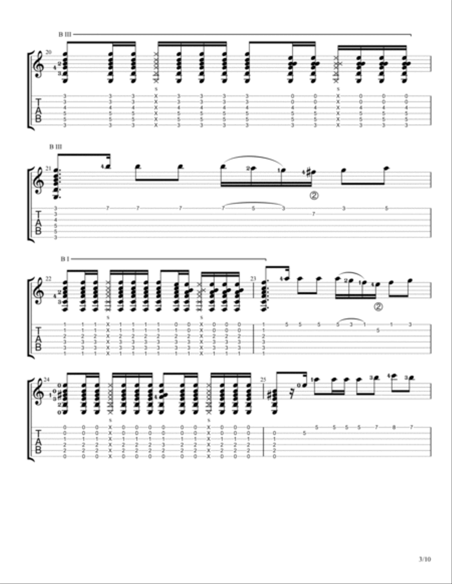 The Most Evolved Acoustic Guitar scores gallery preview page 3